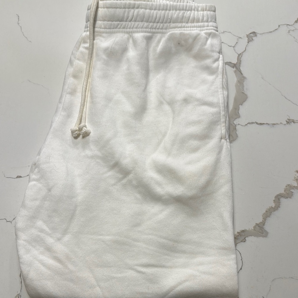 Kids White Jogger Pants